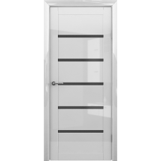 Дверь межкомнатная ALBERO Мегаполис GL ВЕНА GL Белый глянец, стекло графит Дверь межкомнатная ALBERO Мегаполис GL ВЕНА GL Белый глянец, стекло графит